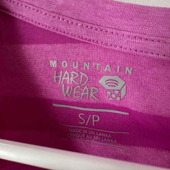 Mountain Hardware Pink Stripe 3/4 Sleeve Shirt, Small - Picture 4 of 7